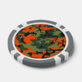 Oranje jager camo pokerchips (Enkel)
