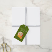 Oranje Jam Gift Label Cadeaulabel (Met Touw)