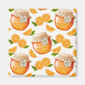 Oranje Jam Magneet (Voorkant)