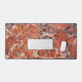 Oranje Jasper Stone Pattern Bureaumat (Keyboard & Muis)