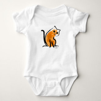 Oranje je een kat romper