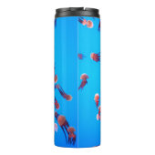 ORANJE JELLY FISH THERMOSBEKER (Achterkant)