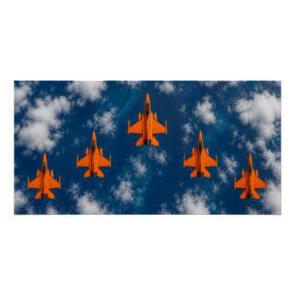 Oranje Jets Perfect Poster
