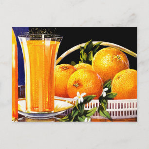 Oranje Juice Advertisement Briefkaart