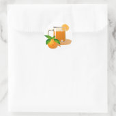 Oranje Juice Ronde Sticker (Tas)
