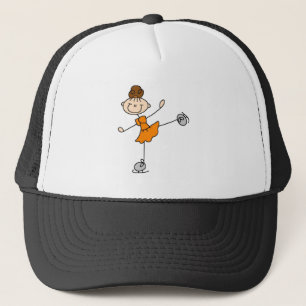 Oranje Jurk Figuur Schaatsster T-shirts en Cadeaus Trucker Pet
