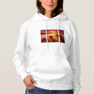 Oranje kaap, zonsondergang, Californië Hoodie