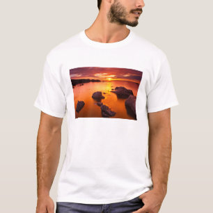 Oranje kaap, zonsondergang, Californië T-shirt