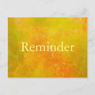 Oranje kaart voor professionele afspraak