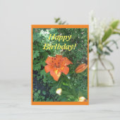  oranje kalddag kaart (Staand voorkant)