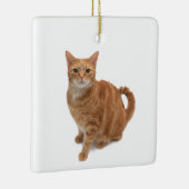 Oranje kat keramisch ornament (Rechts)