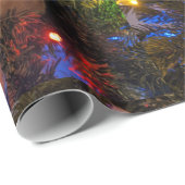 Oranje Kat kerstpapier Cadeaupapier (Rol Hoek)