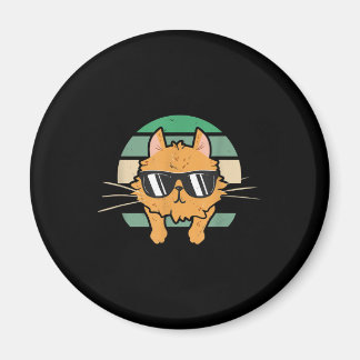 Oranje Kat Lover Zonnebrillen Gift Magneet