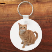 Oranje kat sleutelhanger (Voorkant)