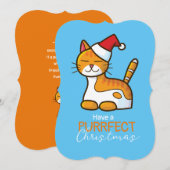  Oranje kattedoornkerst Kaart (Voorkant / Achterkant)