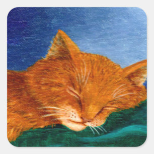 Oranje katten Stickers
