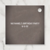 Oranje kegel waarschuwing tape constructie verjaar bedankjes labels (Achterkant)