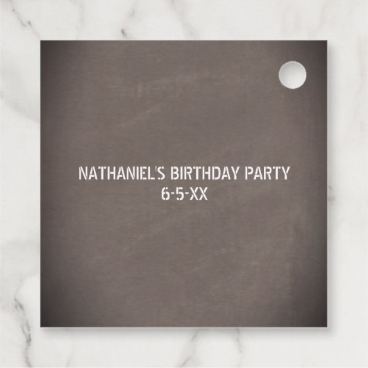 Oranje kegel waarschuwing tape constructie verjaar bedankjes labels (Achterkant)