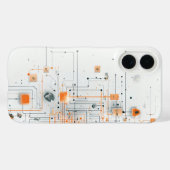 Oranje Kern Schema Case-Mate iPhone Case (Achterkant (horizontaal))