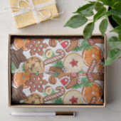 Oranje kerstkoekjes en Snoep Tissuepapier (Geschenk)