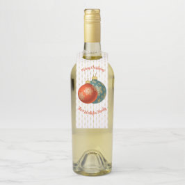 Oranje kerstOrnamenten Flessenhanger