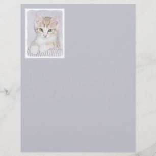 Oranje keukenschilderij - Oorspronkelijke kattekun