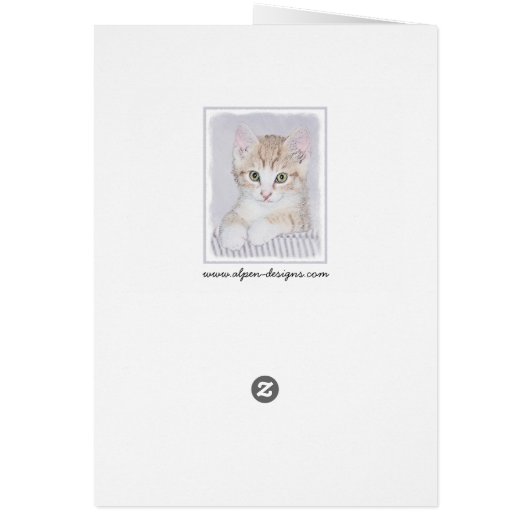 Oranje keukenschilderij - Oorspronkelijke kattekun (Achterkant)