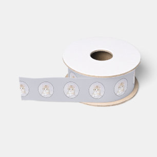 Oranje keukenschilderij - Oorspronkelijke kattekun Grosgrain Lint