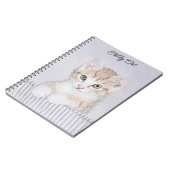 Oranje keukenschilderij - Oorspronkelijke kattekun Notitieboek (Linkerzijde)