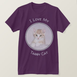 Oranje keukenschilderij - Oorspronkelijke kattekun T-shirt