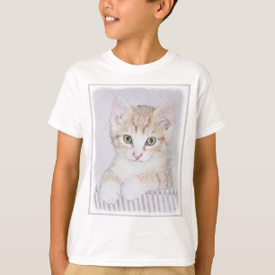 Oranje keukenschilderij - Oorspronkelijke kattekun T-shirt