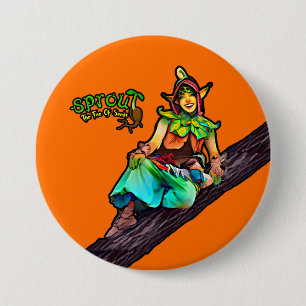 Oranje kiemboom Button