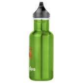 Oranje kikker, persoonlijk waterfles  (Rechts)