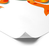 Oranje kikker poster (Hoek)