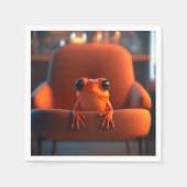 Oranje kikker servet (Voorkant)