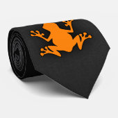 Oranje kikker stropdas (Opgerold)