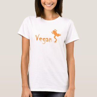Oranje kikker van Vegan T-shirt