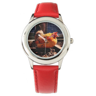 Oranje kip horloge
