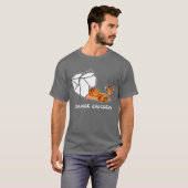 Oranje kippenontsnapping t-shirt (Voorkant volledig)