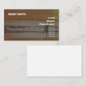 Oranje Klassiek reinigen Visitekaartje (Voorkant / Achterkant)