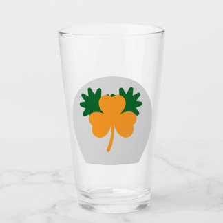 Oranje klaver Amerikaans Drink glas