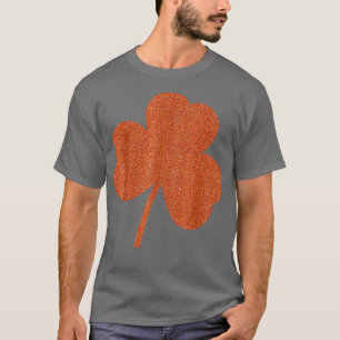 Oranje klaver Irish St Patricks Paddys Day Lucky T-shirt