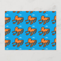 Oranje kleine octopussen van Master C.M.F.B