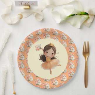 Oranje Kleine Prinses Bal Papier Bord