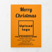 Oranje kleur | Christmas | Business Trifold Kaart (Cover)
