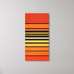 Oranje kleurenpalet canvas afdruk