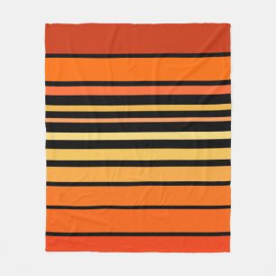 Oranje kleurenpalet fleece deken