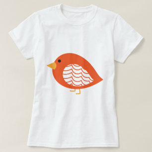 Oranje, kleurrijke, melkachtige vogels T-Shirt