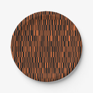 Oranje, koel, trendy, moderne geometrische grafisc papieren bordje