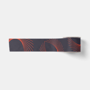 Oranje, koele, trendy, geometrische oogabstractie lint